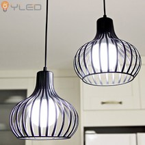 LED 식탁등 보니2등 인테리어 펜던트 조명 블랙/화이트, 화이트