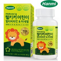 한미 웰키커 어린이 멀티비타민 앤 미네랄 1200mg x 90정, 1개