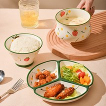 도자기식판 다이어트 소식좌 인스타 촬영용 일식 중식 식당 창업 반찬 나눔 식단조절, 그린 기본+조식밥그릇