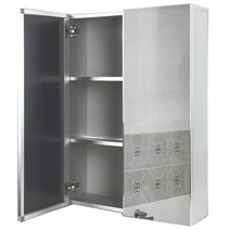 국산 알루미늄 욕실장 600x800 욕실수납장/욕실선반, 1개, 실버