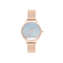 올리비아버튼 Wishing Wave 로즈골드 메쉬 여성용 시계 OB16EX204