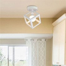 루체아 망고 1등 직부조명 LED 현관등 인테리어조명, 블랙/전구미포함