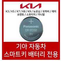 기아자동차 자동차스마트키 현대건전지 파나소닉 리튬건전지 무수은, 1개