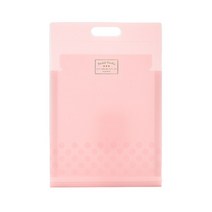 태드로마켓 손잡이 다층 오르간 파일 가방 A4, 핑크, 1개