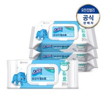스카트 물걸레청소포 베이직 대형 30매X4개, 없음