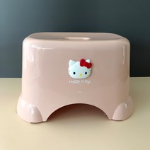 홈앤키즈 헬로키티 입체 욕실의자 목욕의자 발받침대 화장실의자 목욕탕의자 미끄럼방지 의자