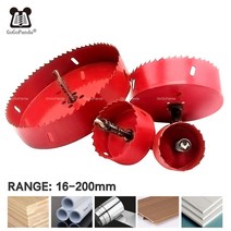 홀쏘 목공용 홀커터 홀쇼 세트 16-200mm 바이메탈 나무 구멍 톱 비트 목공 diy 나무 커터 드릴 비트, 45mm-2pcs