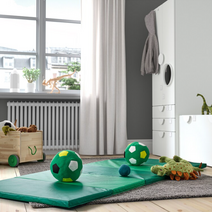 이케아 PLUFSIG 플루프시그 접이식놀이매트 그린 78x185cm 105.522.70, 단품