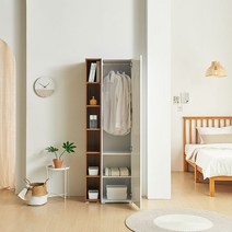 하우스토리 행거 광폭 수납장 600 우형 선반 수납선반, 아카시아