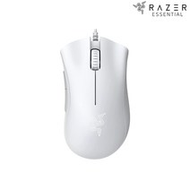 RAZER 레이저 데스에더 에센셜 유선 게이밍 마우스 국내 정발 AS, 화이트
