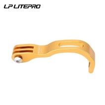 자전거 라이트 전조등 후미등 튜닝 등 방향등 LITEPRO-브롬톤 및 접이식 자전거용 헤드 라이트 브래킷 고, 02 Gold