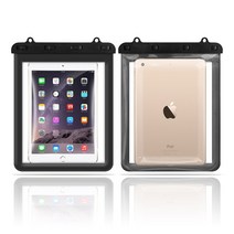 아이패드방수팩 4중방수 테블릿 스마트패드 아이패드 방수팩 방수케이스 폰 방수 물놀이 ipad 수영장 워터파크 큰방수팩 여름 바닷가 바다 여행, 블랙