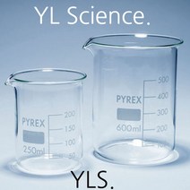 (YLS) PYREX Low Form Beaker (비커) 5ml ~ 1L (표준형 비이커) 강화유리비이커 파이렉스비이커 유리비커 고품질비이커, 800ml