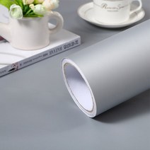 단색 자기 접착 비닐 벽지 거실 주방 캐비닛 가구 스티커 PVC 방수 대리석 연락처 용지, [02] 40cm x 3m, [21] Matt Gray
