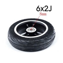 전동휠 외발전동휠 전기 스쿠터 솔리드 타이어 휠 8mm 10mm 6x 2j 145-40 5 인치 솔리드 타이어 허브 휠 F0 넓은 뒷바퀴, 6x2j 8mm