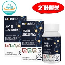 프로폴리스 브라운 그린 트리플 플라보노이드 17mg 60캡슐x2 레드 항산화 비타민 구강항균 식물성 츄어블