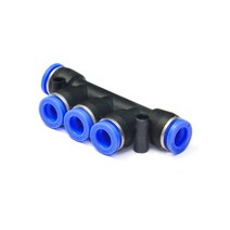 PE 배수로 주름 관 공압 피팅 퀵 커넥터 공기 물 호스 튜브 커넥터 플라스틱 PU PY 4mm 6mm 8mm 10mm 12mm 푸시 플러그, 05 PK