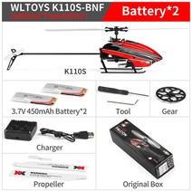 RC헬리콥터 무선조종헬기 알씨헬기 RC Wltoys XK K110S 6CH 3D 6G 시스템 원격 제어 장난감 브러시리스 모터 24G 헬리콥터 BNFRTF 후타바 SFHSS 호환, 3.K110S BNF  2ba