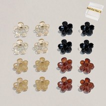 미다미 16P 플라워 글로시 대용량 미니 케이스 집게핀