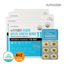 [11중기능성] 뉴트라플랜 초임계 알티지 오메가3 일레븐 4+2박스, 단품, 단품