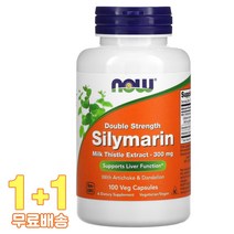 나우푸드 더블 스트렝스 밀크씨슬 추출물 300mg 베지 100캡슐 2통, 1개, 기본