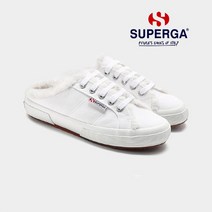 수페르가 [공식판매] 2402 뮬 스니커즈 퍼 WHITE