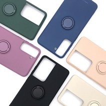 페블 갤럭시S22플러스 전용 S906 S22+ 5G 깔끔한 무지 컬리 실리콘 링고리 홀더 젤리 휴대폰 케이스