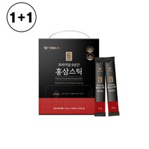 1+1 김민경 푸름웰니스 프리미엄 100% 국내산 6년근 홍삼 진세노사이드 스틱형 면역력 증진 온가족 먹기편리, 10g*100포