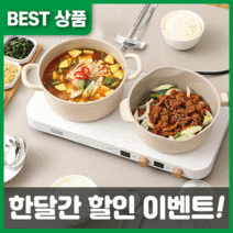 루다드림 2구 전기 인덕션 레인지, 화이트앤화이트