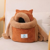강아지기내용가방 강아지비행기가방 고양이백팩 따뜻한 애완 반려 동물 캐리어 가방 작은 고양이 개 배낭, 04 초콜렛