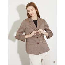 웰메이드 여성 데일리스트 신상품 체크 슬림 카라 자켓 MDBFU3M3311