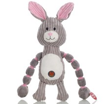 강아지 장난감 인형 Linktuff 애완견 시끄러운 훈련 장난감 소 원숭이 악 토끼 576dEA8b2, 01 Rabbit, XL