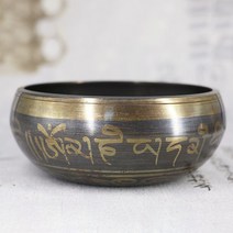 싱잉 볼 명상 종 네팔 티베트 부처님 소리 그릇 수제 요가 그릇 황동 차임 불교용품, b, 9.5cm