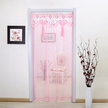 DFMEI.문발.Curtain --홑사문 커튼 모기 방제문 커튼 레이스 침실 커튼 이중 칸막이 장문 커튼 걸이