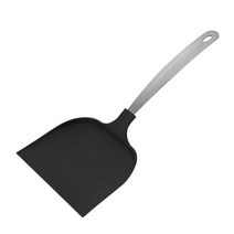 스테인레스 스틸 주방 주걱 피자 케이크 전송 요리 숟가락 용품 삽 도구, [02] A Black