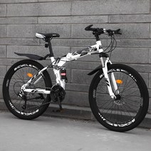 접이식 산악자전거 24단 광폭 mtb 고성능 27단 입문용, 21단, 24인치, 탑스포크 흑화