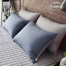 [한일카페트] [백화점동일상품] 듀스 순면 베개커버 50x70, 색상:블루