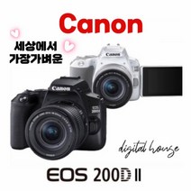 캐논정품 200Dll DSLR+18-55mm IS STM KIT+고배속메모리카드+EOS여행용카메라가방+보호필름서비스, 16GB, 200Dll블랙