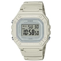 CASIO 카시오 W-218HC 쿠스미 칼라 스모키 칼라 뉘앙스 칼라 얇은 경량 방수 스퀘어 디지털 사각형 남성 여성 키즈 치프 카시오 (그라주)