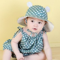 아기바디슈트/모자세트 날개도트 유아옷 아동복 어린이 베이비의류 룸퍼 우주복 점프수트