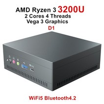 미니PC 데스크탑 고사양 topton amd ryzen 7 4800u r7 3750h 베가 그래픽 2ddr4 m.2 nvme 게임용 컴퓨터 windows 11 4k ht dp, 라이젠 3 3200u, 8GB DDR4 128GB NVMe, 영국
