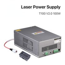 레이저 커팅기 라벨 프린터 조각기QDHWOEL 80W-100W CO2 레이저 전원 공급 장치 소스 조각 절단 기계 T / W, 01 T100 V2.0_02 220V