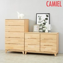 엘덴 자작나무 2000 서랍장세트PR_YT0007, 내츄럴