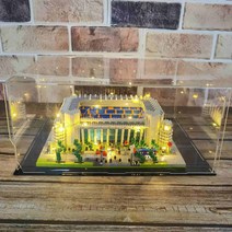 레고 호환블럭 캄프누 올드트래포트 축구장 조명 DIY, 베르나베우 경기장 아크릴 전시함  송장식  도구