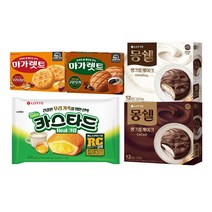 대용량 파이 5개입(몽쉘크림384G+몽쉘카카오384G+마가렛트352G+마가렛트구운모카352G+카스타드230G), 대용량 파이 5개입