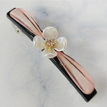 SUNNYDAY 꽃 큐빅 빼빼로핀 자동핀 60mm 앞머리 옆머리 고정 미니 호마이카 일자핀 성인 여성 헤어핀 머리핀 잔머리 삔 QQ6