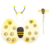 꿀벌요정날개세트3종 꿀벌 날개 학예회 공연 축제 의상소품 파티소품 파티용품 곤충, 꿀벌요정날개세트(3종)