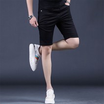 청반바지 트렌드가 츄크볼 흰색 솔리드컬러 5 점 중바지, T08-36