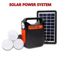 휴대용소형 태양열발전기 캠핑 25w 시스템 키트 비상 dc 시스템 조명 세트 fm 라디오 usb 카드 power generation with solar panel