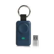 휴대용 무선 충전기 애플 와치 7 키 체인 USB C 1400Mah 독 8 6 5 4 아이와치용, 01 Blue